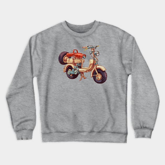 Classic Concept Motor Bike Crewneck Sweatshirt by DOPING99